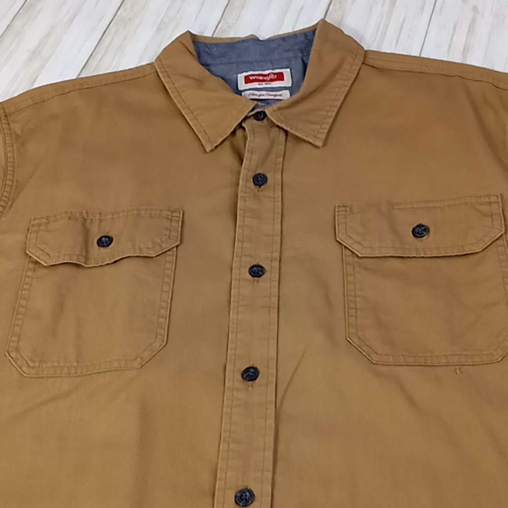 Wrangler Flex for Comfort Button Up Shirt Men's Size L
